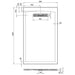 Crosswater Vito Rectangular Shower Tray - White