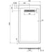 Crosswater Vito Rectangular Shower Tray - White