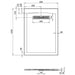 Crosswater Vito Rectangular Shower Tray - White