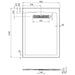 Crosswater Vito Rectangular Shower Tray - White