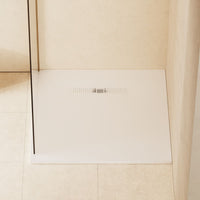 Crosswater Vito Square Shower Tray with Waste - 900mm x 900mm - White