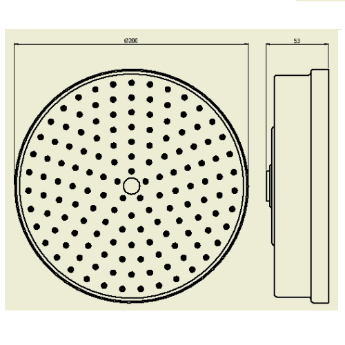 Crosswater Waldorf Shower Head - Ø200mm - Chrome