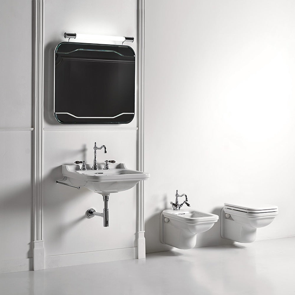 Crosswater Waldorf Wall Hung Basin 600mm 1 Tap Hole