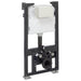 Crosswater Wall Hung Toilet Support Frame - Grey - 980mm