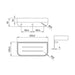Crosswater Wall Mounted Shower Basket White Insert - Shower