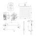 Crosswater Water Square 2 Outlet 2 Handle Shower Set