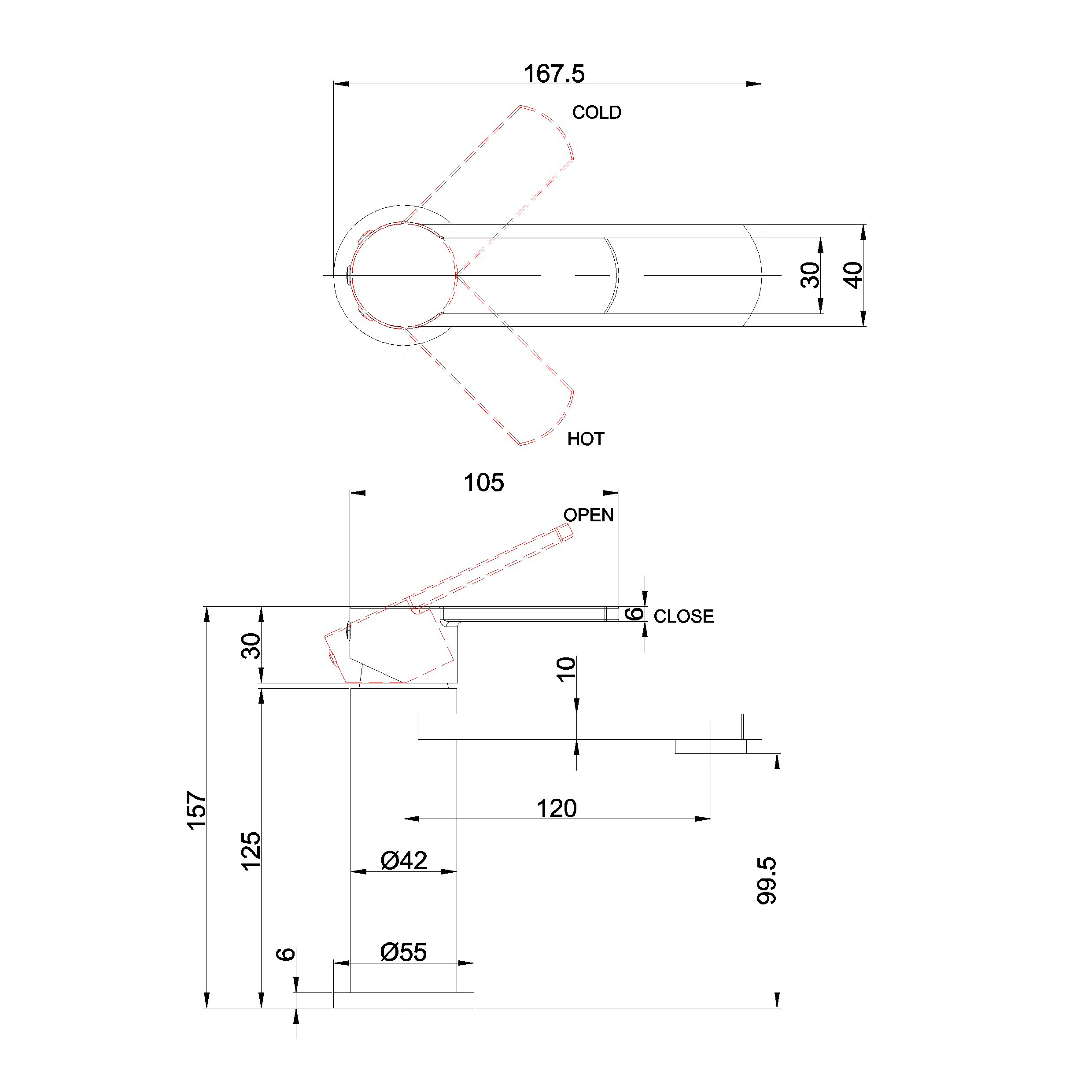 Crosswater Wisp Mono Basin Mixer Tap - Basin Mixer Taps