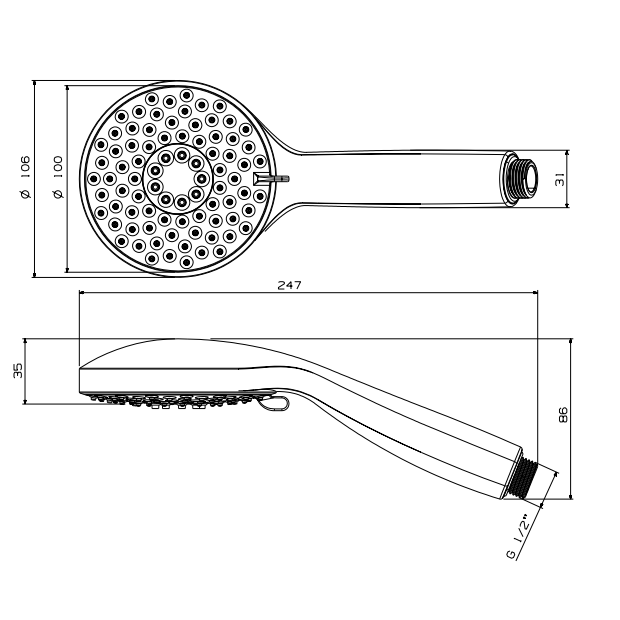 Crosswater Wisp Package 4 Shower Kit - Chrome