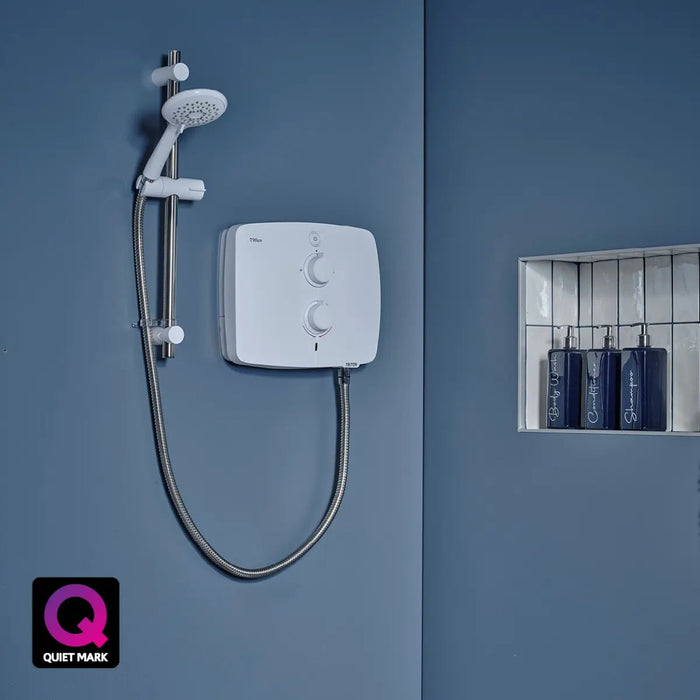 Triton T90ER 9kW Pumped Electric Shower - White/Chrome