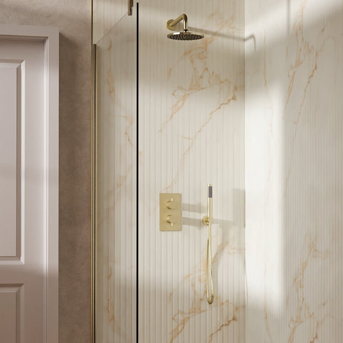 Crosswater Design Shower Set 3 with Fixed Head & Handset
