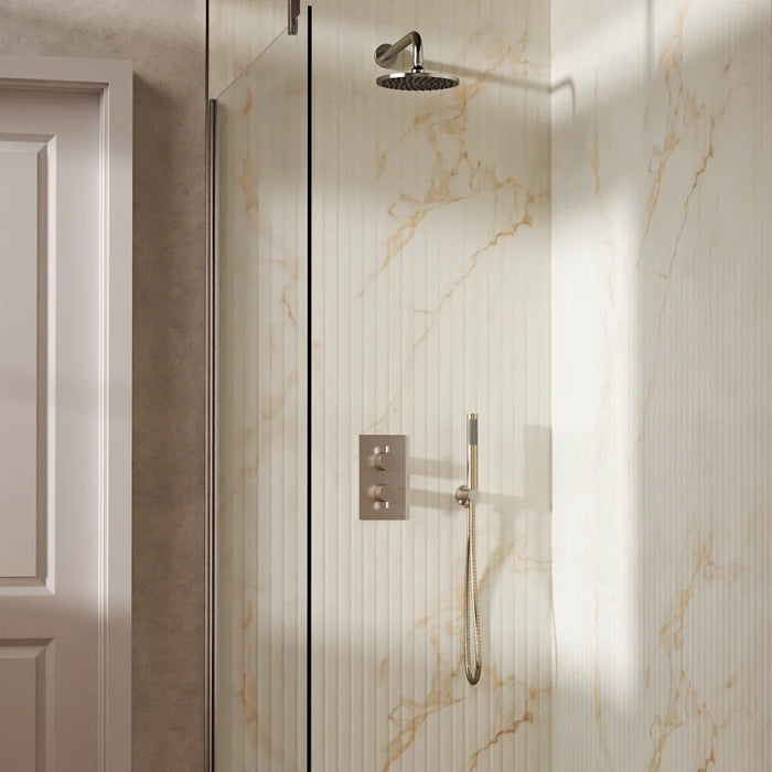 Crosswater Design Shower Set 3 with Fixed Head & Handset