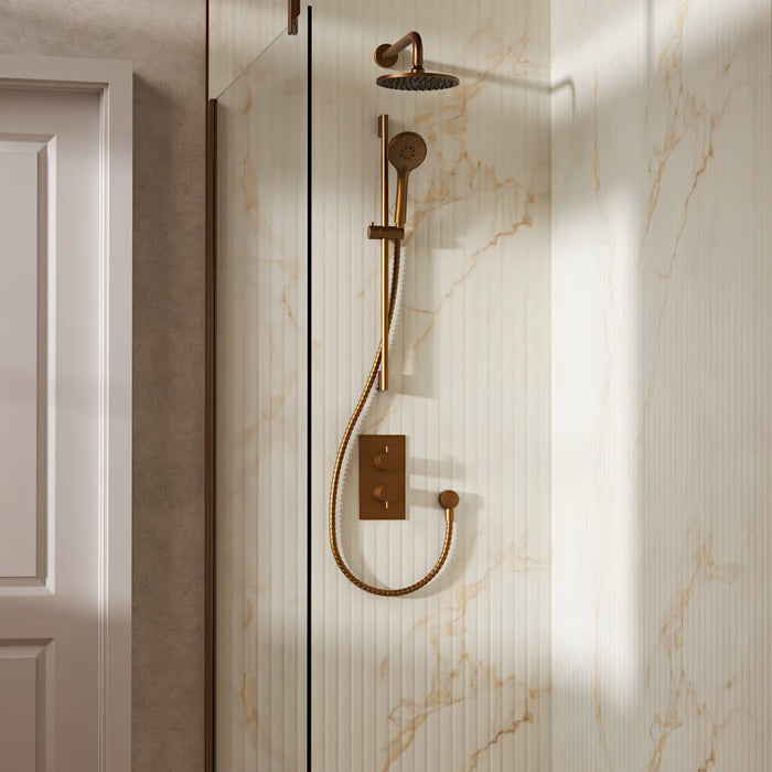 Crosswater Design Shower Set 4 with Fixed Head & Handset