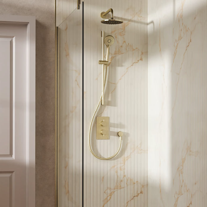 Crosswater Design Shower Set 4 with Fixed Head & Handset
