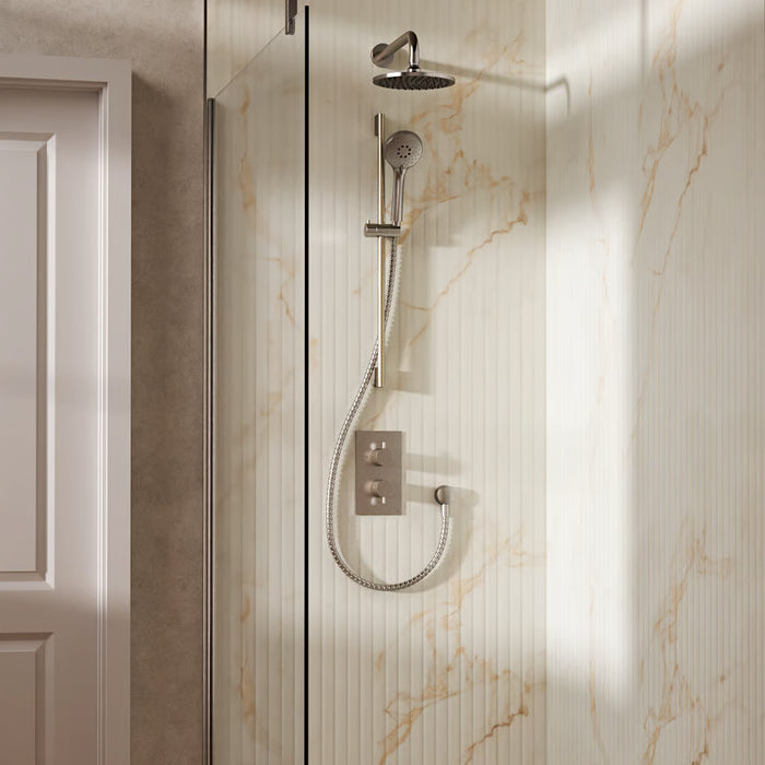 Crosswater Design Shower Set 4 with Fixed Head & Handset