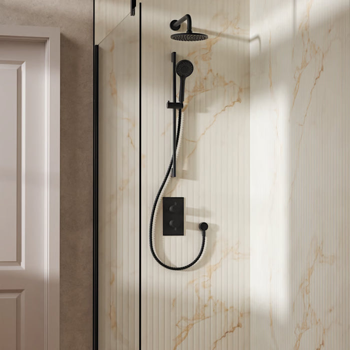 Crosswater Design Shower Set 4 with Fixed Head & Handset