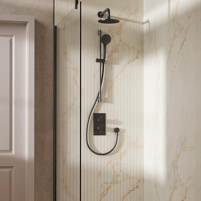 Crosswater Design Shower Set 4 with Fixed Head & Handset