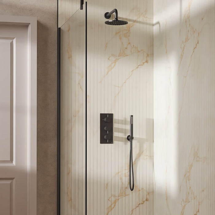 Crosswater Design Shower Set 7 with Fixed Head & Handset