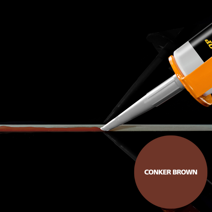 Dunlop FX 90 Silicone Sealant Conker Brown