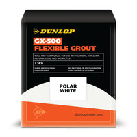 Dunlop GX 500 Flexible Wall & Floor Grout 2.5 Kg / Polar