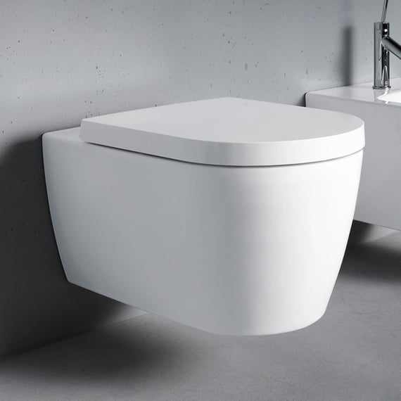 Duravit ME By Starck Wall Hung Toilet & Soft Close Seat