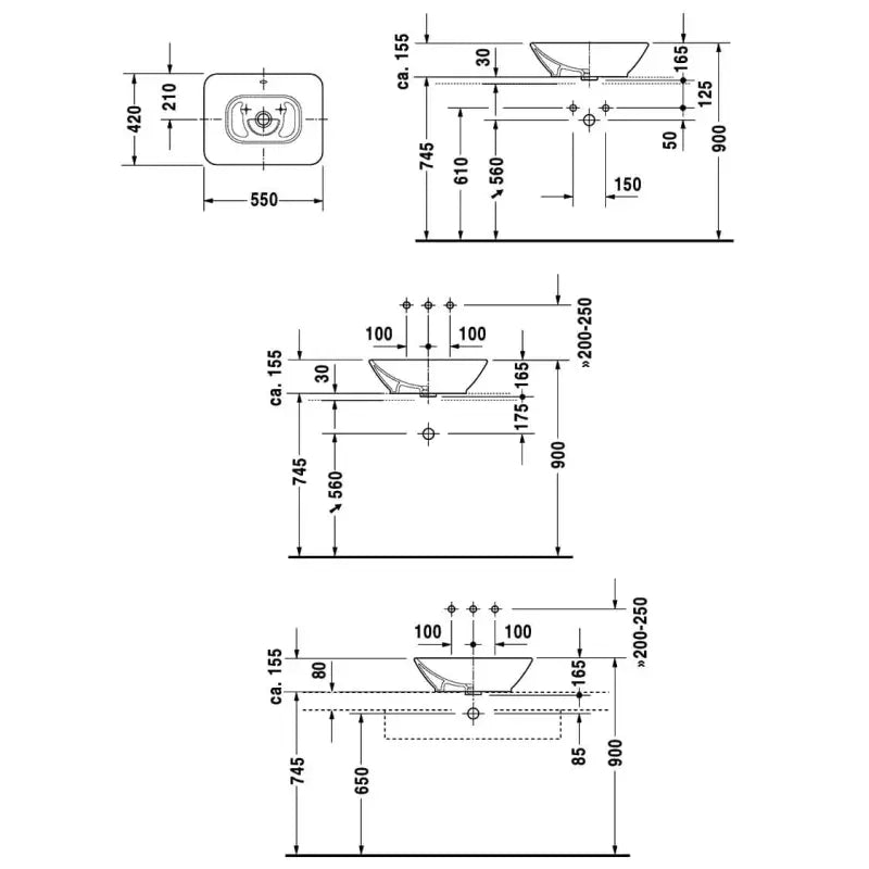 Duravit Bacino Basin 550mm