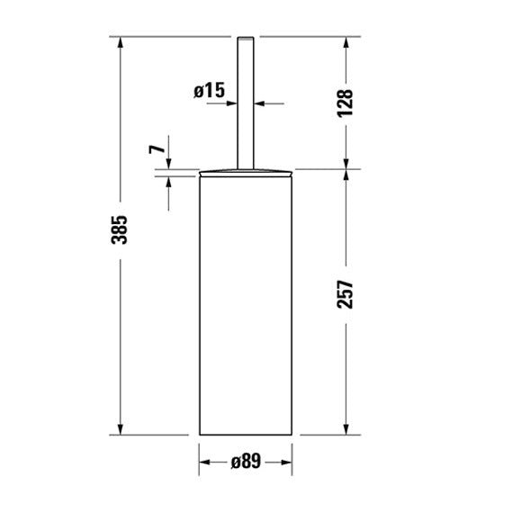 Duravit D-Code Floor Standing Brush Set
