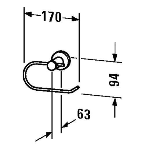 Duravit D - Code Paper Holder - Toilet Roll Holders