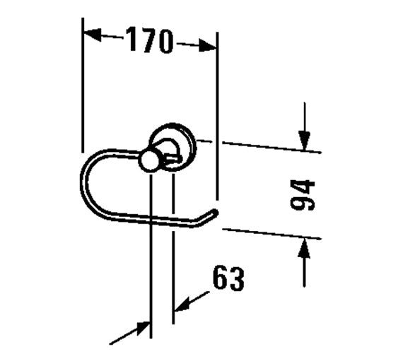 Duravit D - Code Paper Holder - Toilet Roll Holders