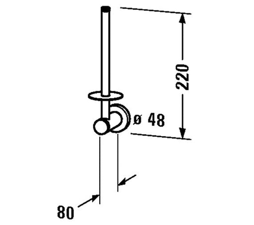 Duravit D - Code Spare Paper Holder - Toilet Roll Holders