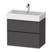 Duravit D-Neo Wall Mounted 2-Drawer Vanity Unit With Vero