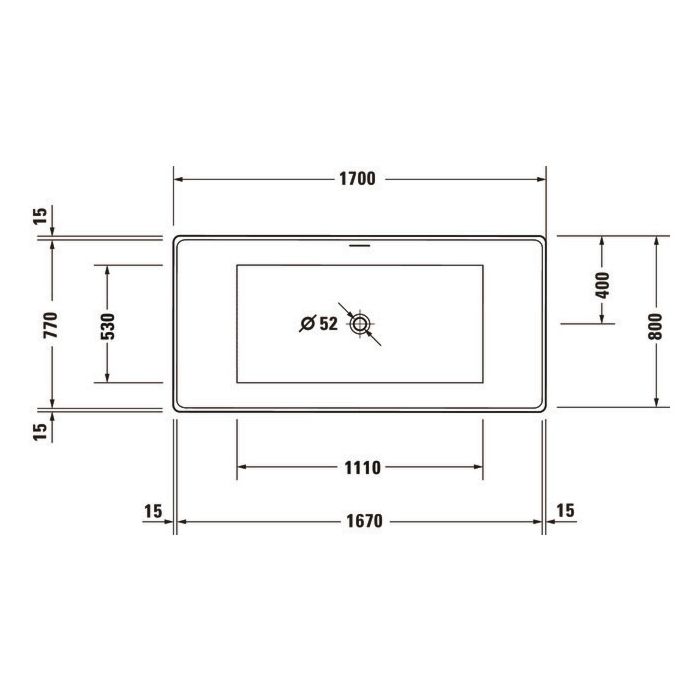 Duravit DuraMaty 1700 Freestanding Bath