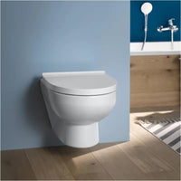 Duravit No.1 Rimless Compact Wall Hung Toilet & Soft Close -