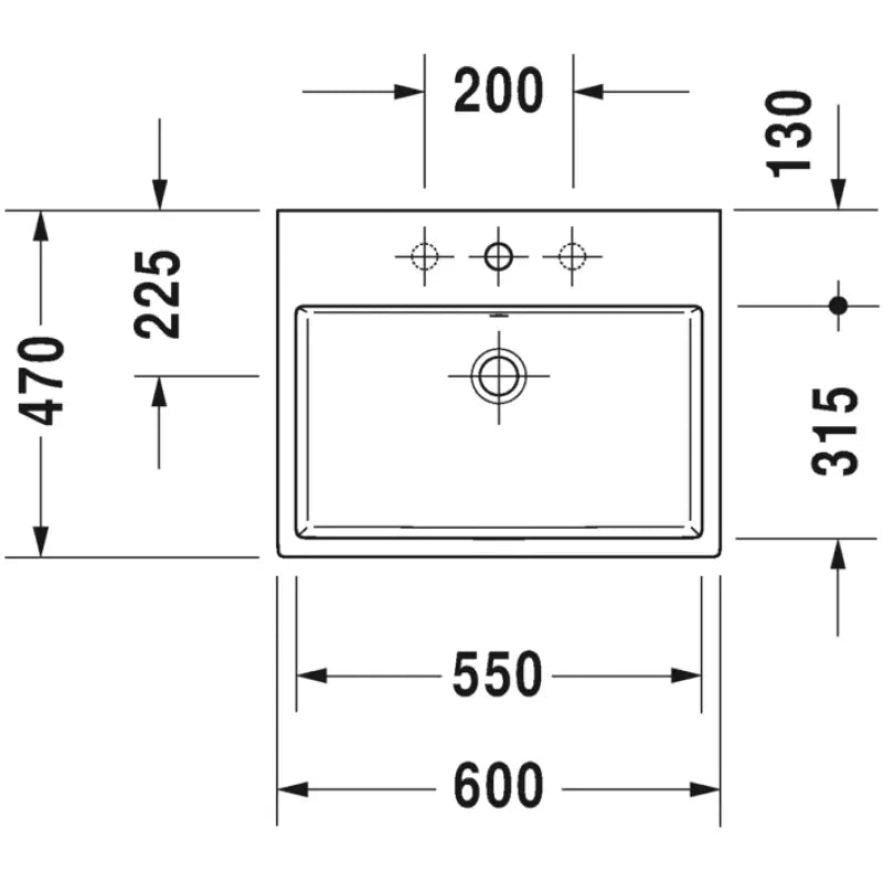 Duravit Vero Air Above Counter Basin 600mm