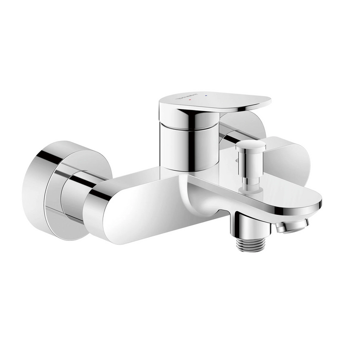 Duravit Wave Wall Mounted Bath Mixer Tap - Chrome - Bath