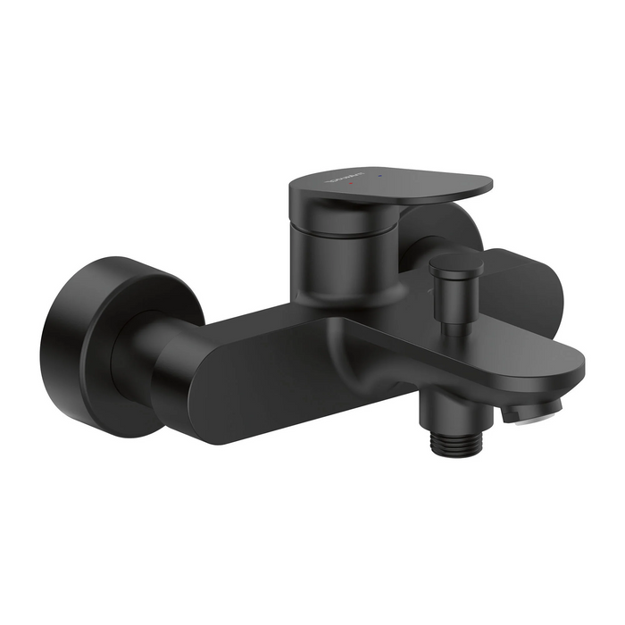 Duravit Wave Wall Mounted Bath Mixer Tap - Matt Black