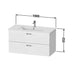 Duravit XBase Vanity Unit with Two Drawers & ME by Starck