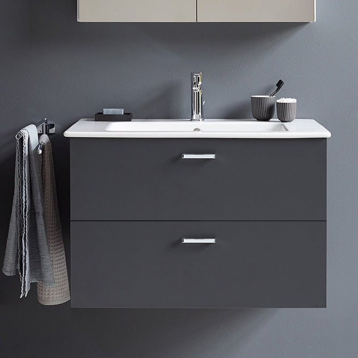 Duravit XBase Vanity Unit with Two Drawers & ME by Starck