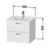 Duravit XBase Vanity Unit with Two Drawers & ME by Starck