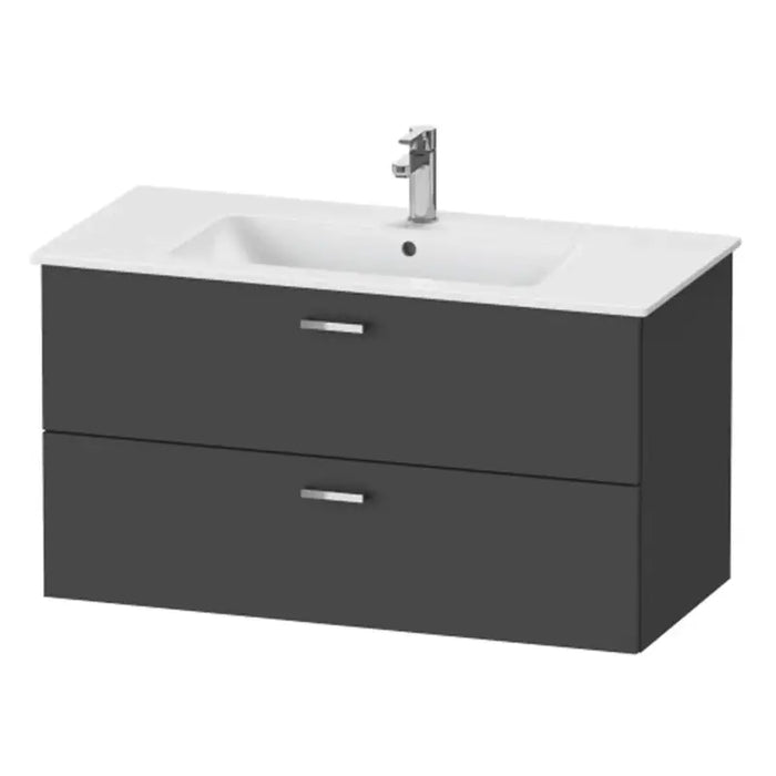 Duravit XBase Vanity Unit with Two Drawers & ME by Starck 