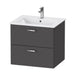 Duravit XBase Vanity Unit with Two Drawers & ME by Starck