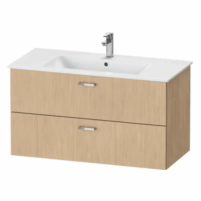 Duravit XBase Vanity Unit with Two Drawers & ME by Starck 