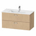 Duravit XBase Vanity Unit with Two Drawers & ME by Starck 