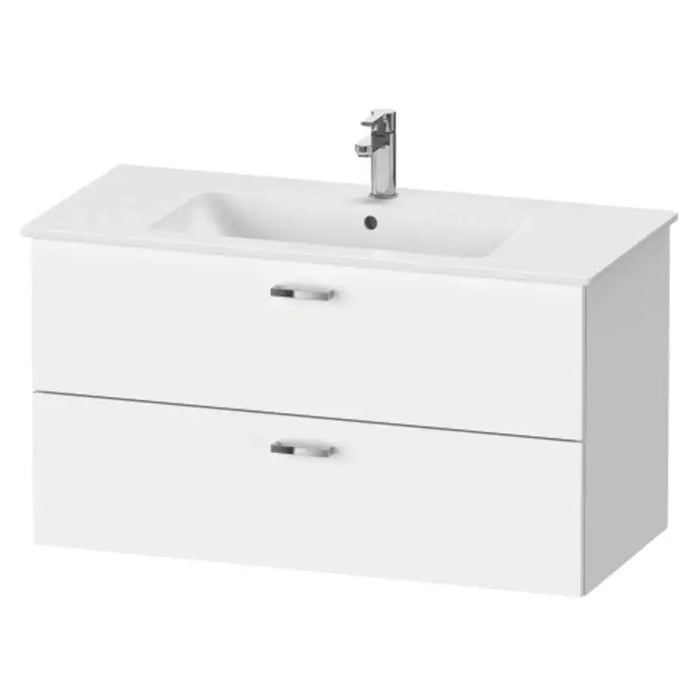 Duravit XBase Vanity Unit with Two Drawers & ME by Starck 