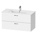 Duravit XBase Vanity Unit with Two Drawers & ME by Starck 