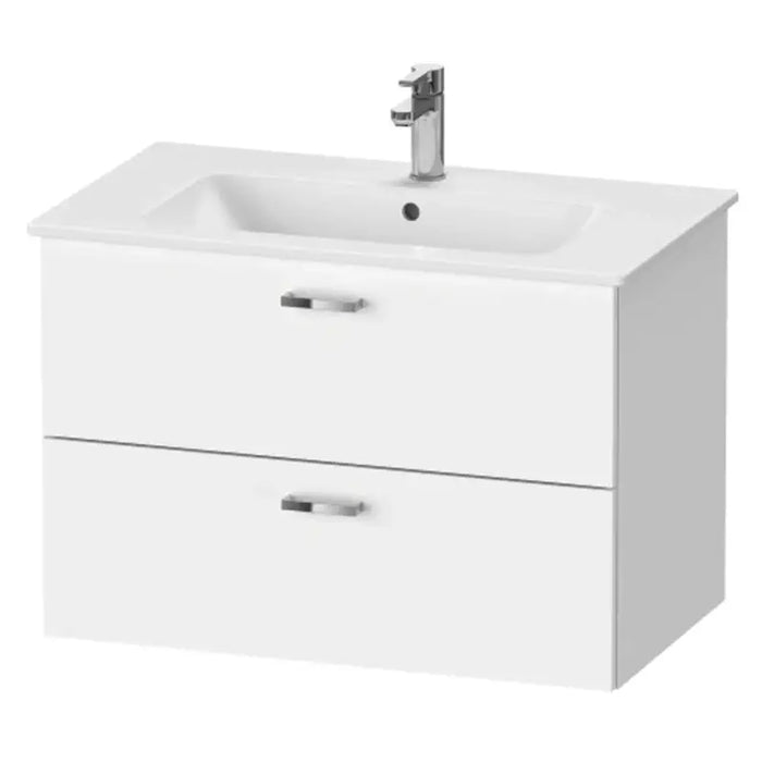 Duravit XBase Vanity Unit with Two Drawers & ME by Starck 