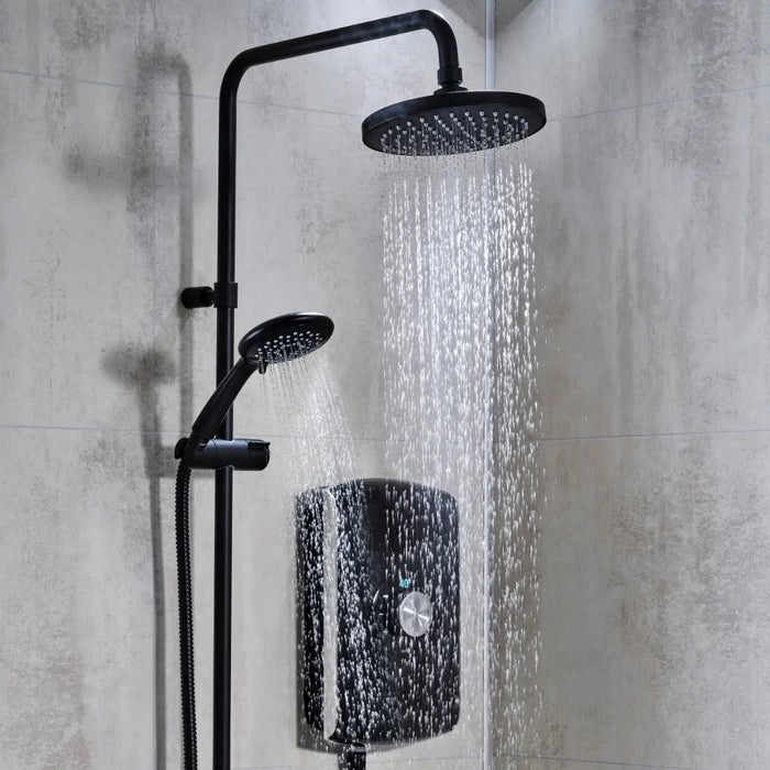 Triton Amore DuElec Electric Shower - 9.5kW - Gloss Black