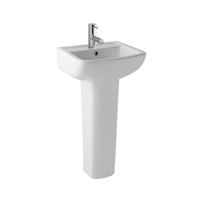 Eastbrook Andelle Cloakroom Basin With Full Pedestal