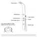 Eastbrook Ardour Shower Panel With Thermostatic Valve Body