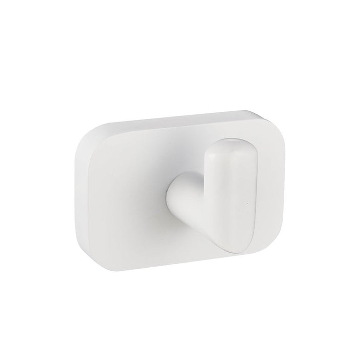 Eastbrook Asti Curve Robe Hook - Matt White - Robe Hooks