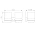 Eastbrook Asti Double Tumbler Holder - Toothbrush Holders